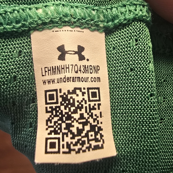 Under Armour Youth XL Irish Jersey #42 Kelly Green Like New Authentic Patch - Picture 3 of 7